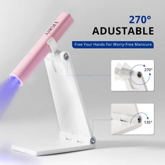 AIRSEE curing a fingertip demonstrating fast targeted curing benefit