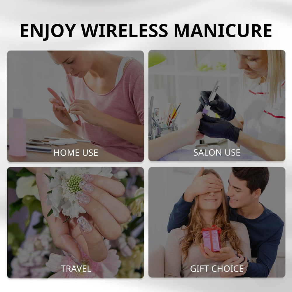 AIRSEE next to a hand to show scale and portable size for travel