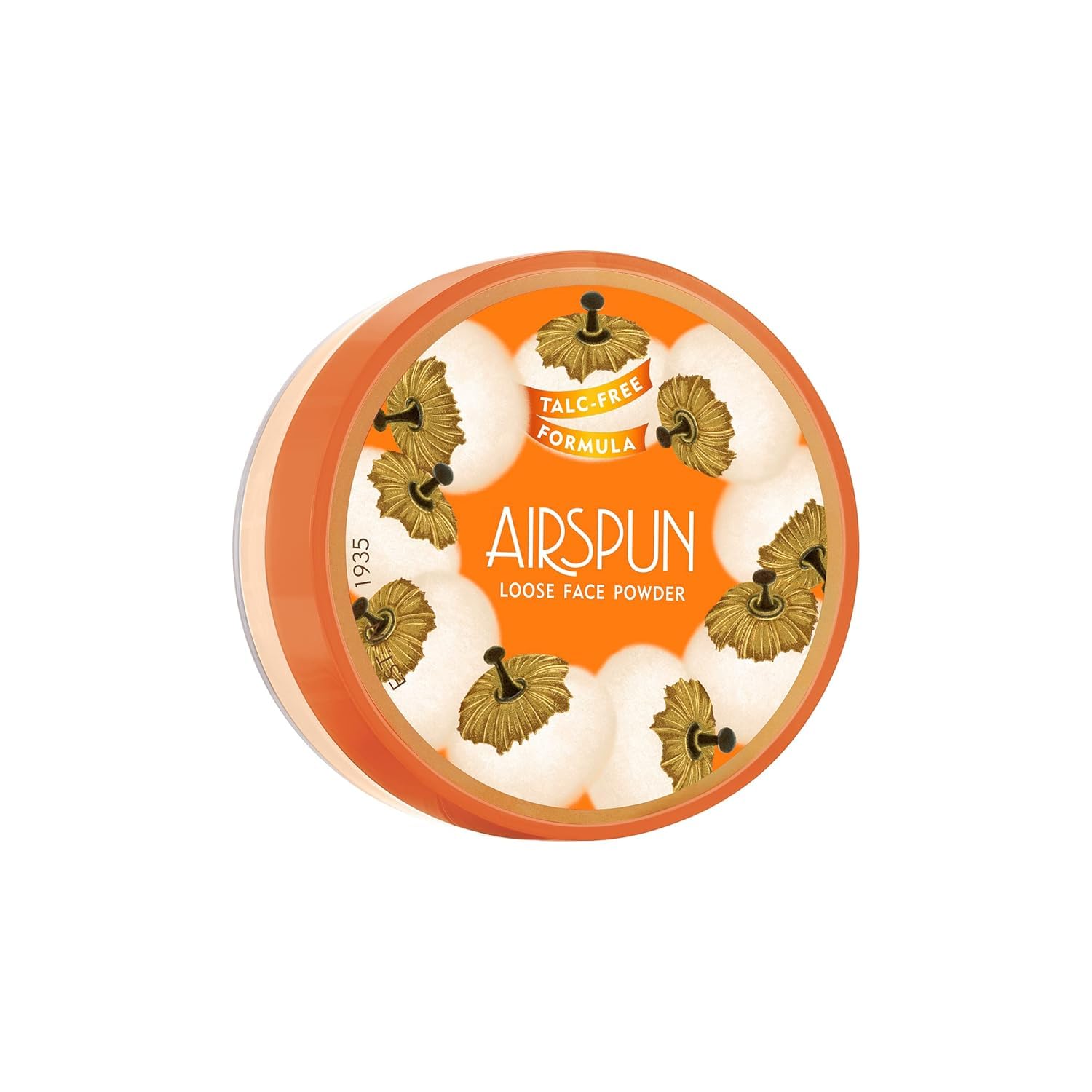 Airspun front jar showing honey beige label and lightweight benefit