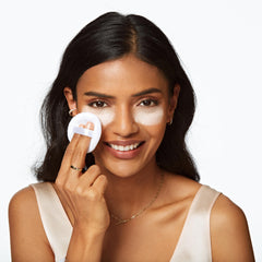 Airspun honey beige swatches on skin showing natural blending benefit