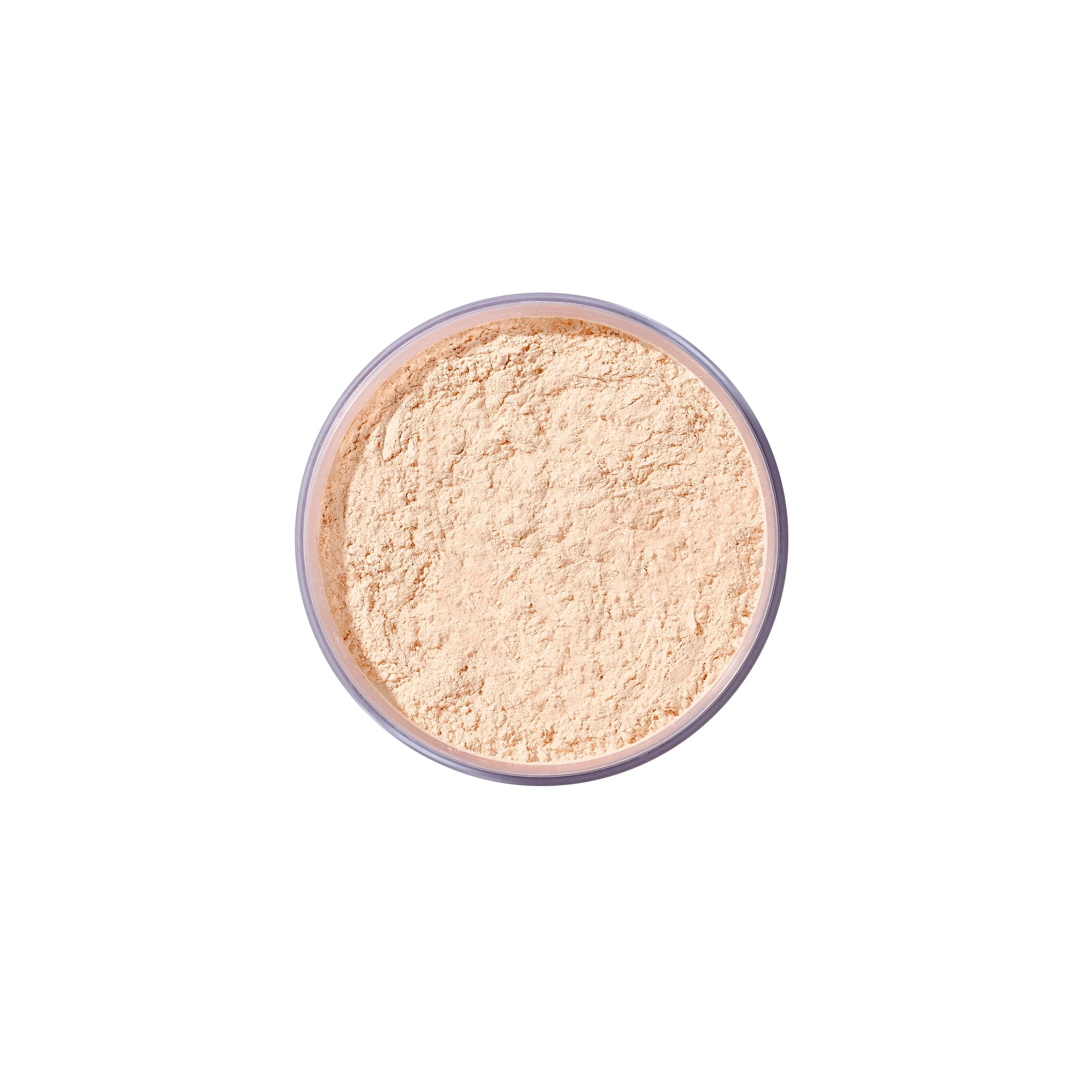 Airspun jar contents swirled to display fine powder particles and soft finish