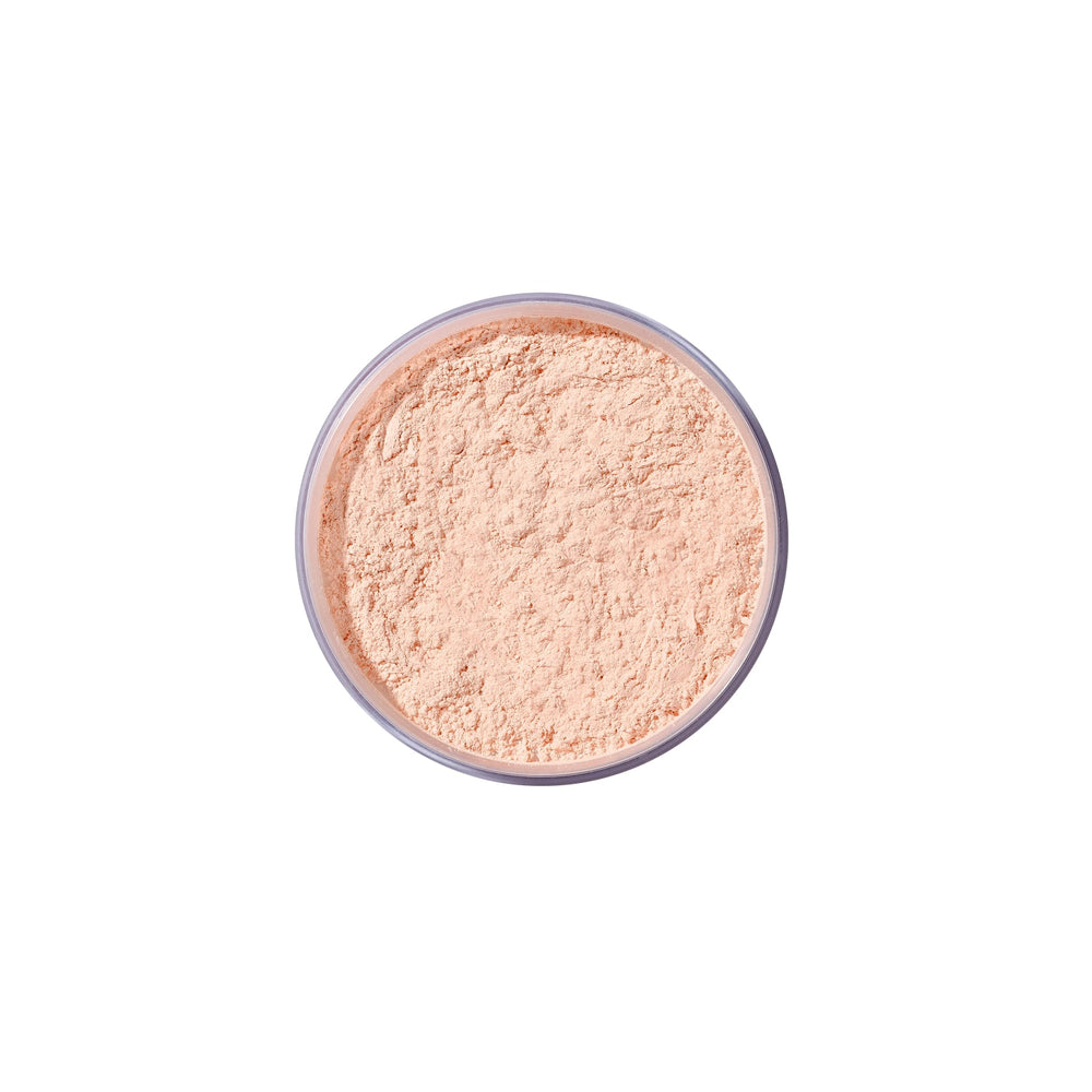 Airspun powder on puff demonstrating even application and oil control
