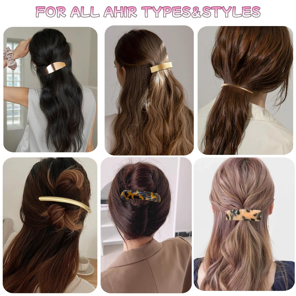 AITELEI close-up of barrette texture and metal spring highlighting smooth snag-free surface