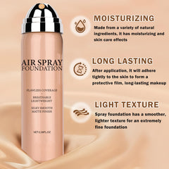 AIUEO application with brush delivering buildable coverage and refined look