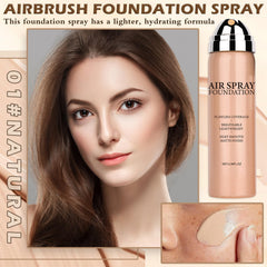 AIUEO fine mist close-up revealing airy spray particles, ensures even coverage