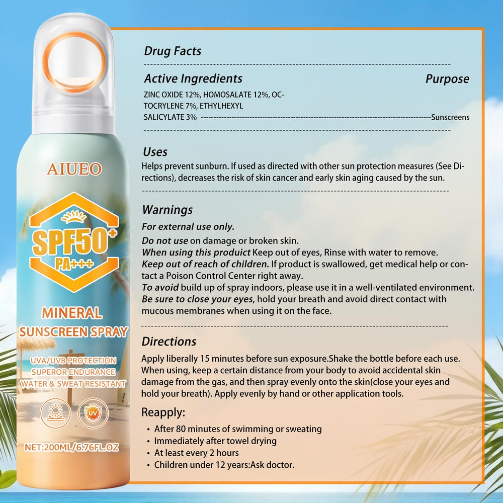 AIUEO ingredients label close-up showing botanical extracts for soothing
