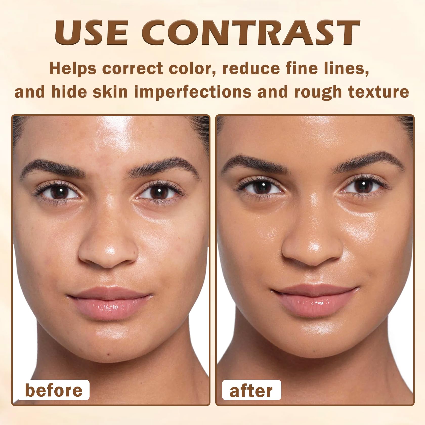 AIUEO texture swatch on skin revealing silky blend and natural matte effect