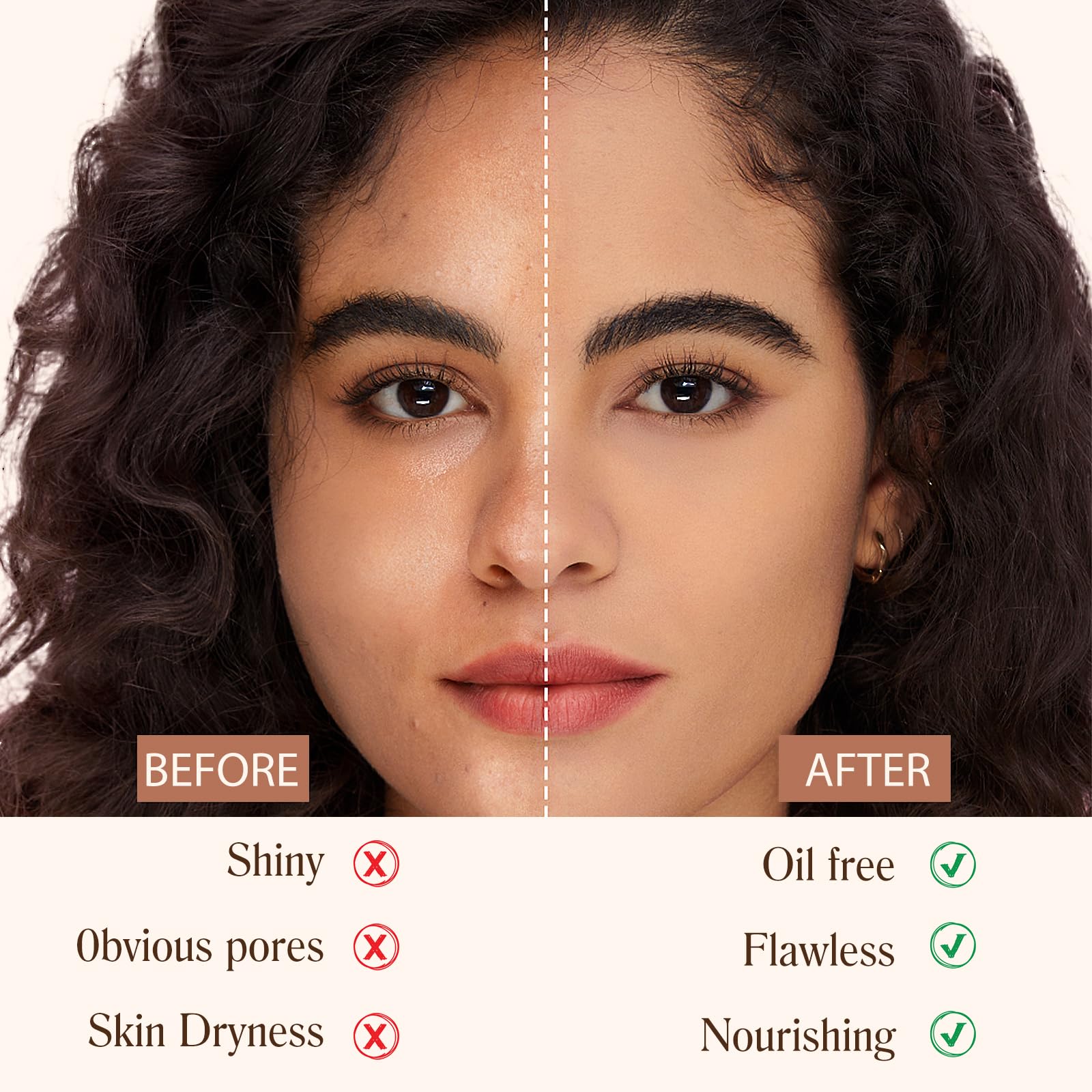 akareni application on hand demonstrating color change and blendability benefit