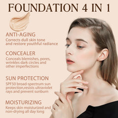 akareni smooth foundation texture swirled to show silky finish