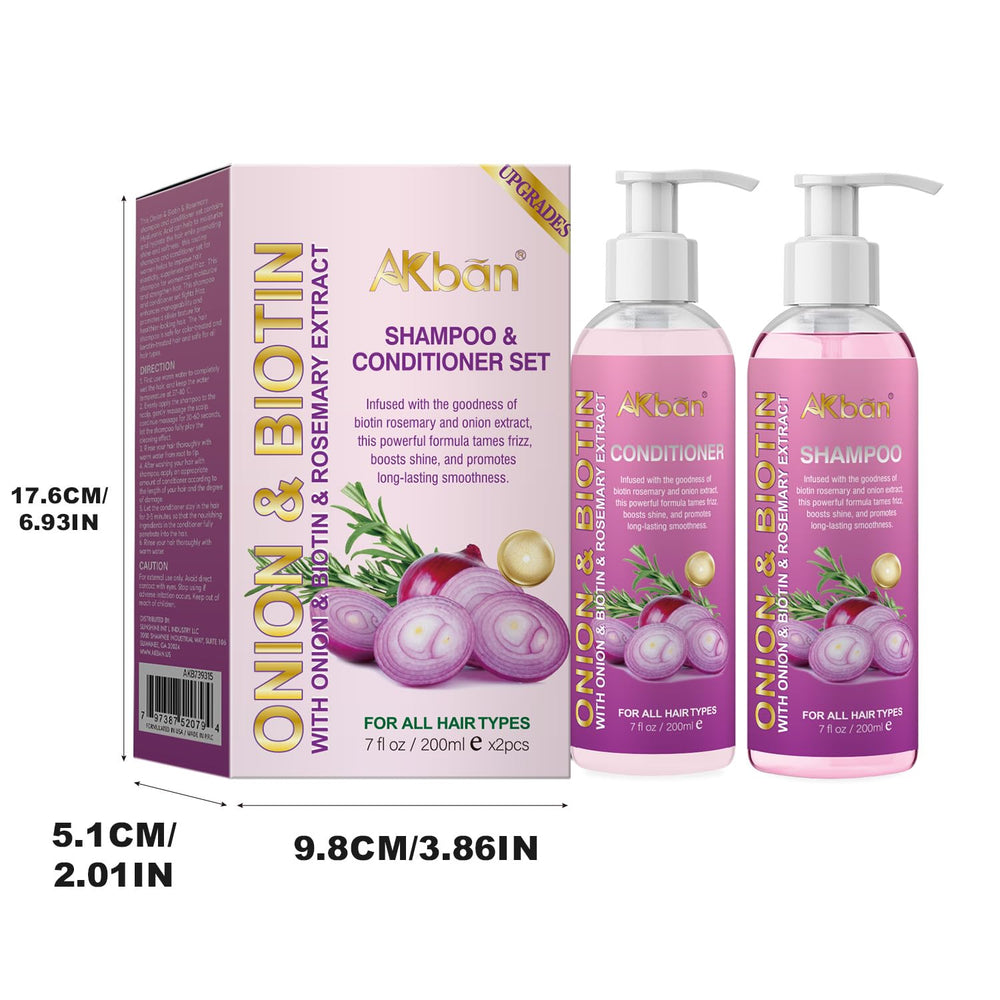 AKBAN applying shampoo to wet hair for improved manageability and softness
