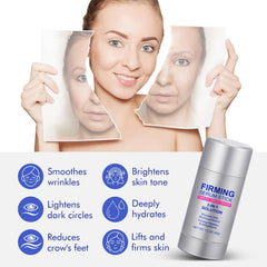 Akeeronn glide along jawline showing targeted application to tighten contours