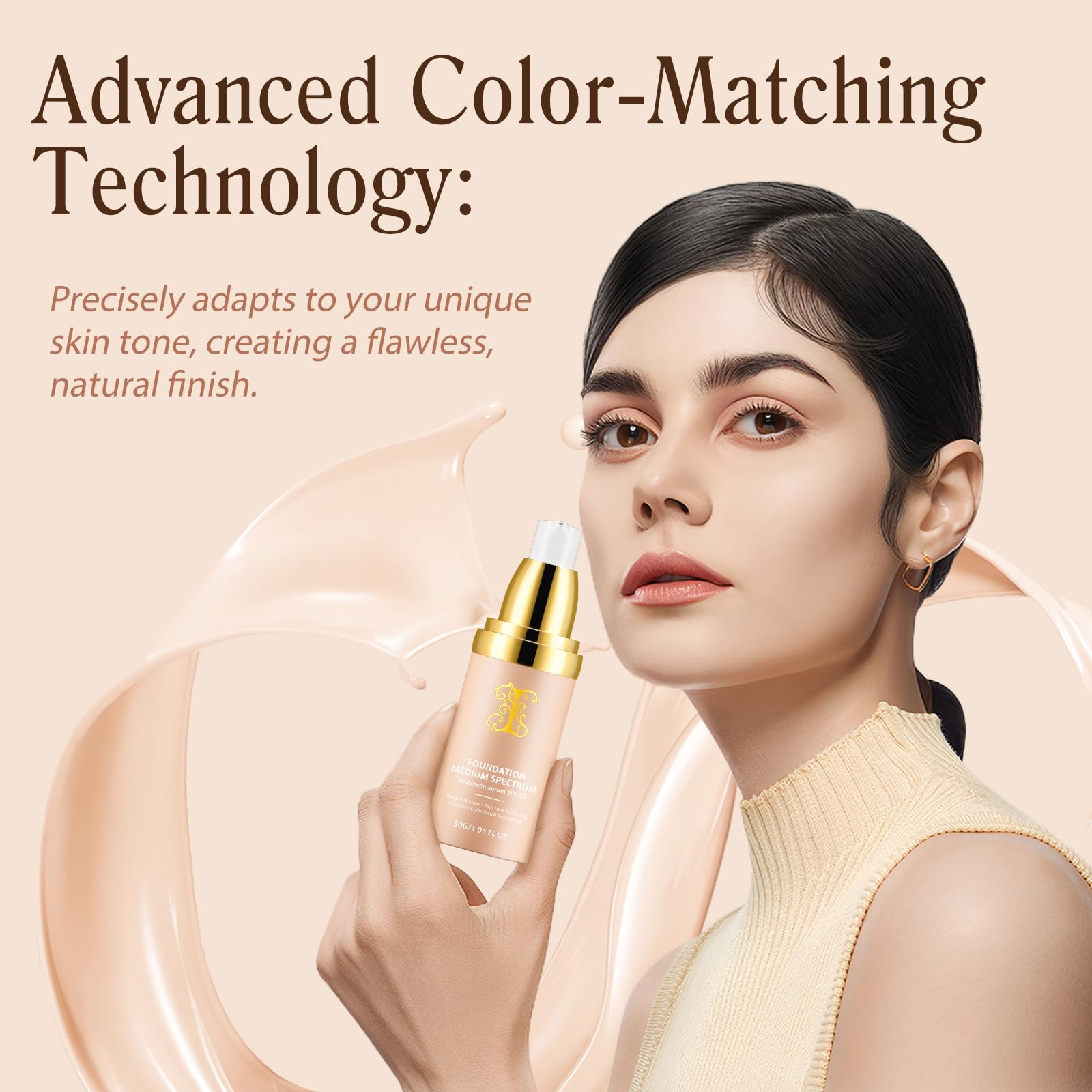 Model wearing Akeeronn outdoors lifestyle shot, shows long-lasting, fresh finish