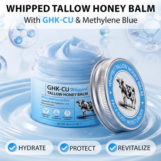 Akeeronn open cream texture close-up highlighting whipped tallow absorption benefit