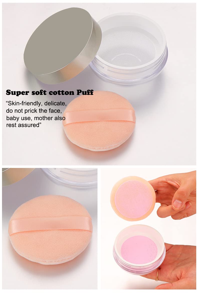 AKOAK powder puff texture close-up for soft, even makeup application
