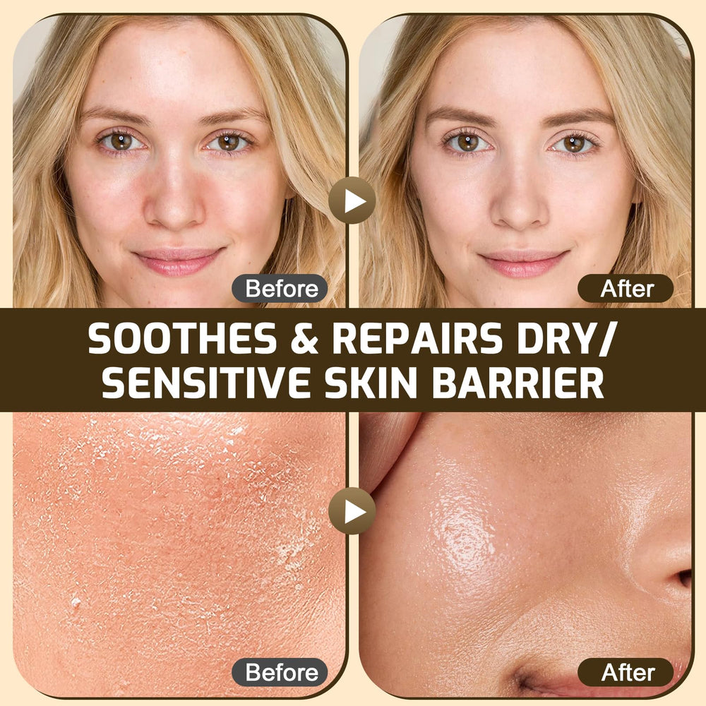 AKOFIC balm being warmed on hand demonstrating smooth application benefit