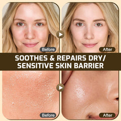 AKOFIC balm being warmed on hand demonstrating smooth application benefit