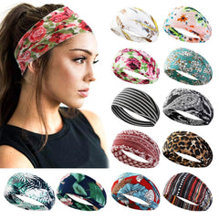 AKTVSHOW front pack of 12 boho headbands showing variety and value
