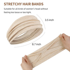 AKTVSHOW headband worn during yoga demonstrating secure, non-slip hold