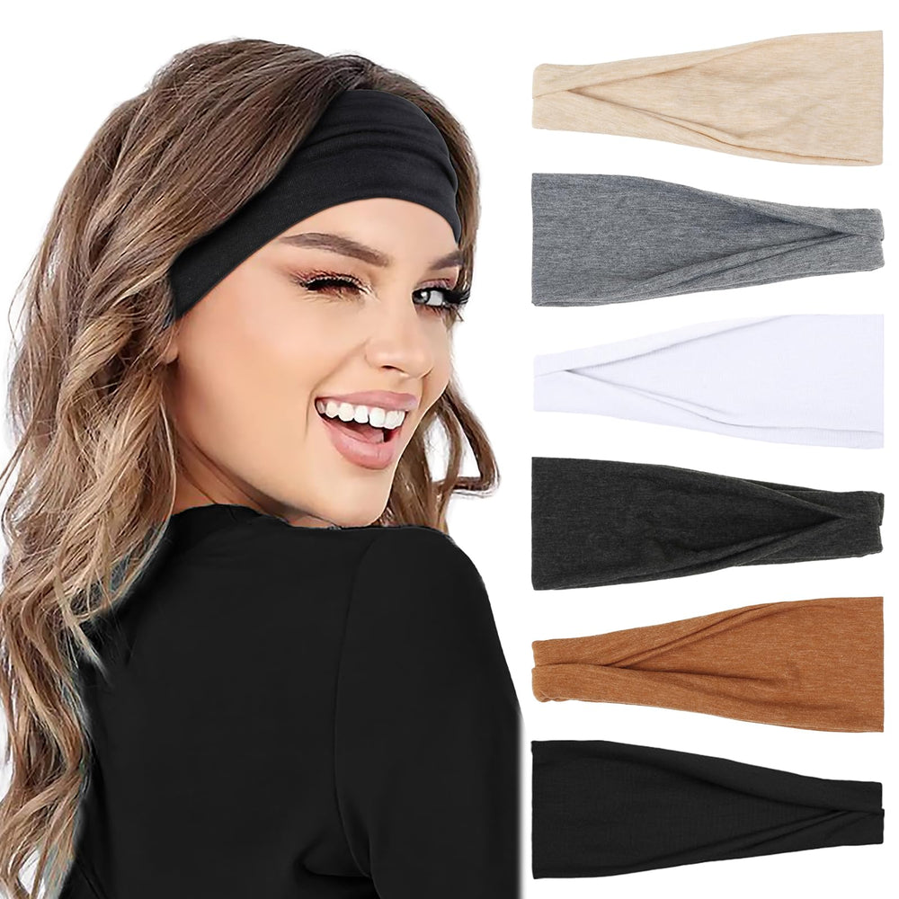 AKTVSHOW headband styled with casual outfit showing fashion-forward functionality