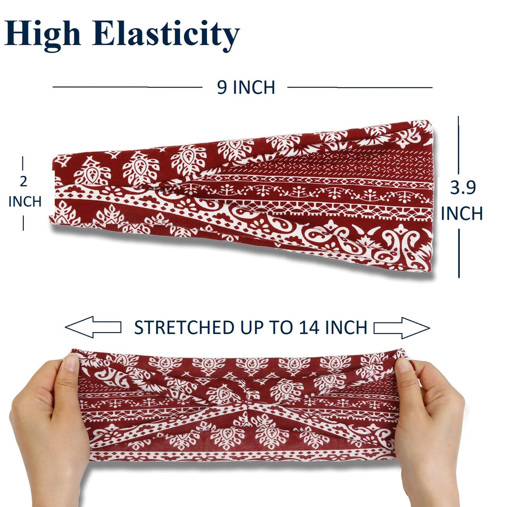 AKTVSHOW headband worn during yoga demonstrating secure fit