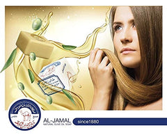 Al-Jamal cube on soap dish in bathroom showing dry storage keeps bar firm
