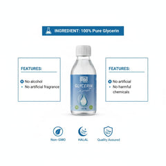 AL-TAQWA pouring glycerine demonstrating smooth viscosity and easy dispensing benefit