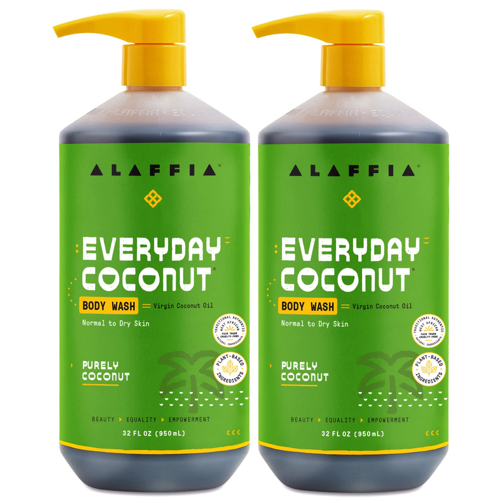Alaffia bottle front packaging showing clean coconut branding and size
