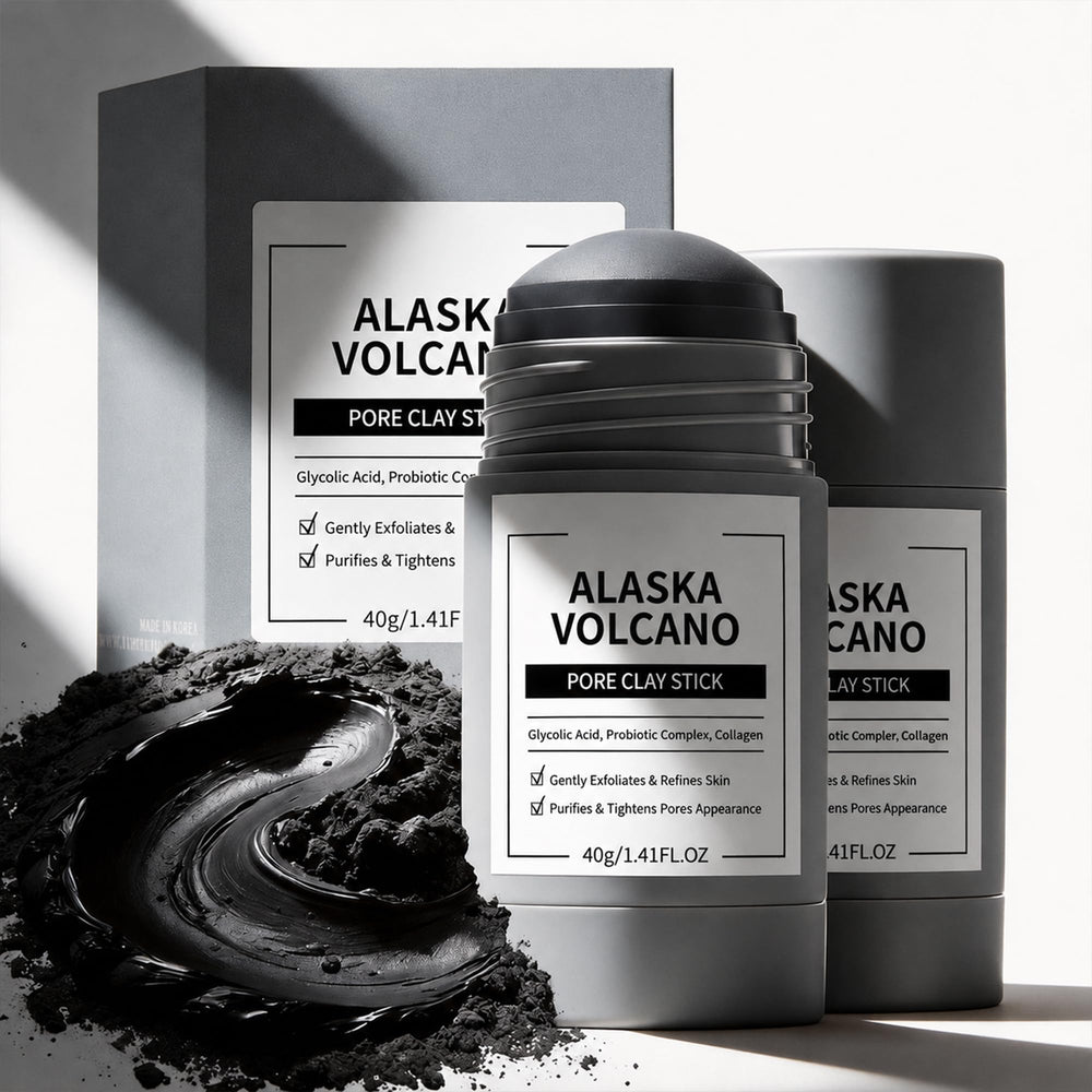 Generic Alaska Volcano stick front packaging shows clean branding and benefit