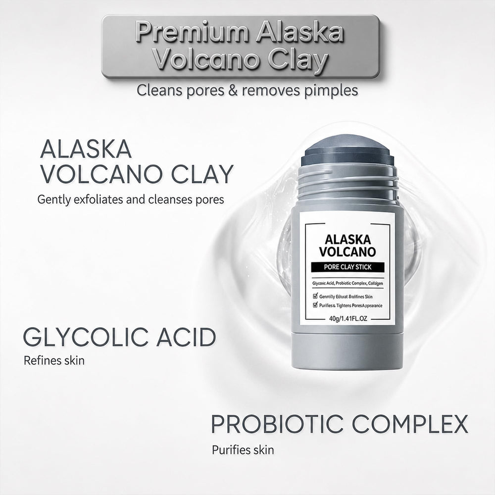 Generic Alaska Volcano label and ingredients list for product transparency