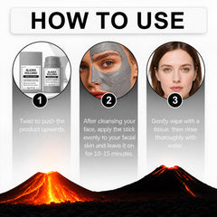 Generic Alaska Volcano lifestyle on bathroom counter suggests easy routine