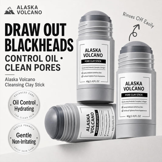Generic Alaska Volcano clay stick texture close-up highlights smooth application