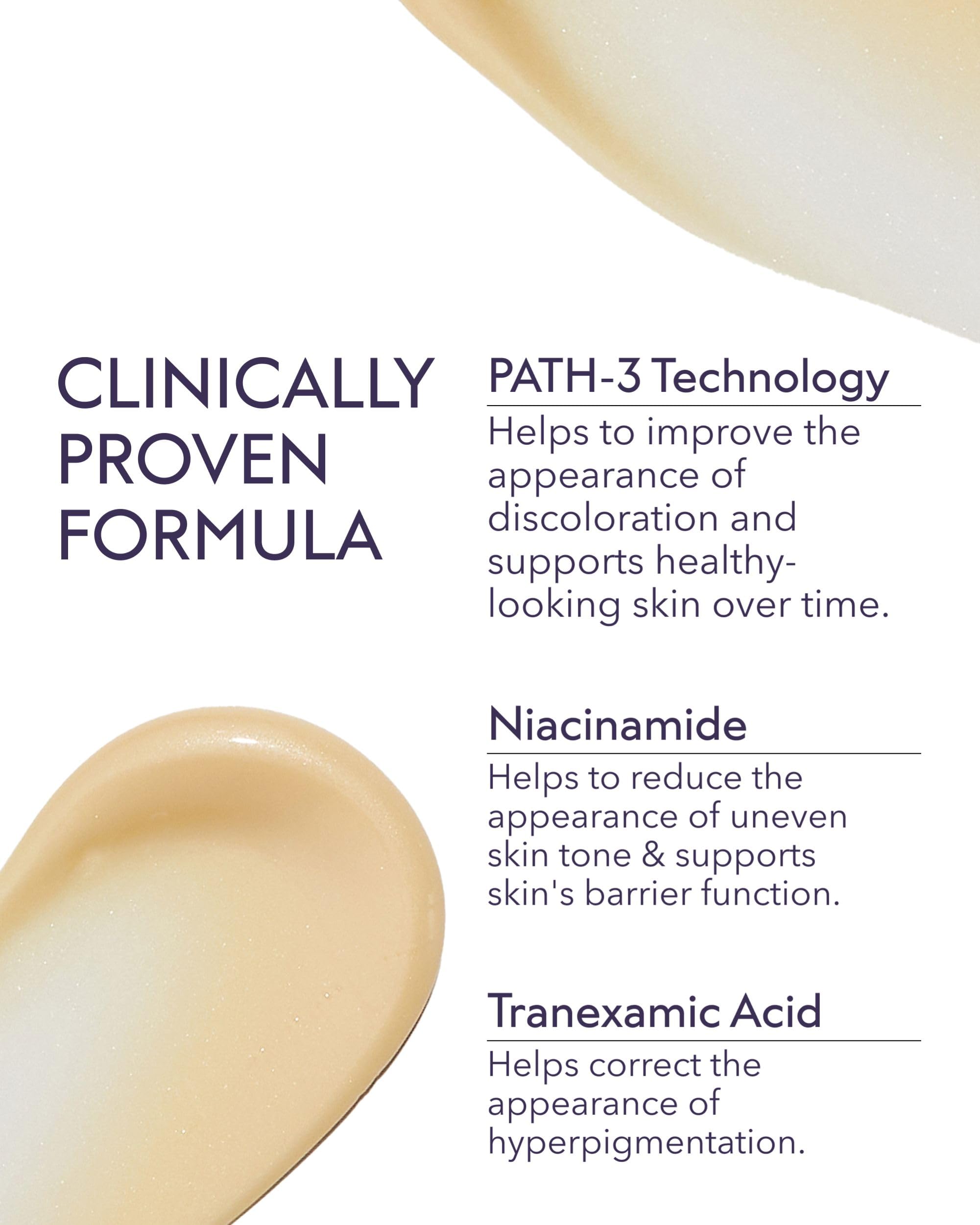 ALASTIN Skincare label close-up showing key ingredients for even-looking tone