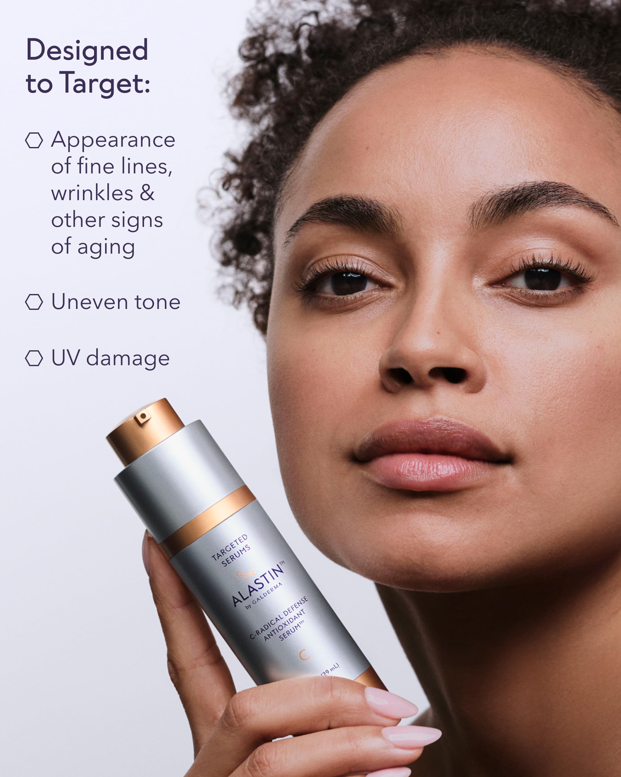 ALASTIN serum on hand demonstrating smooth application and quick absorption