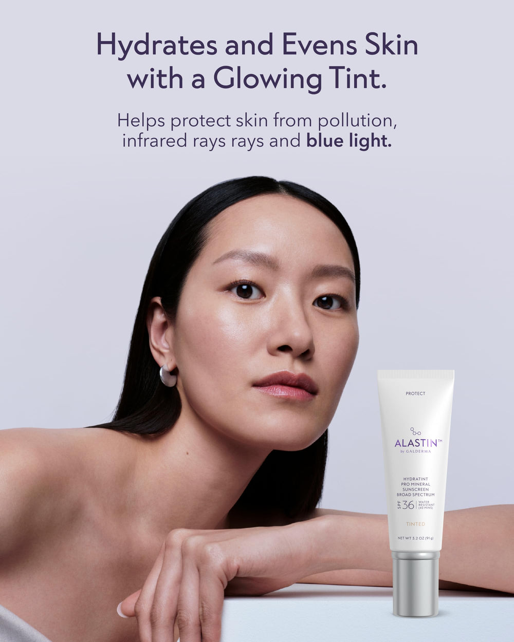 ALASTIN Skincare product being dispensed on hand demonstrating blendability