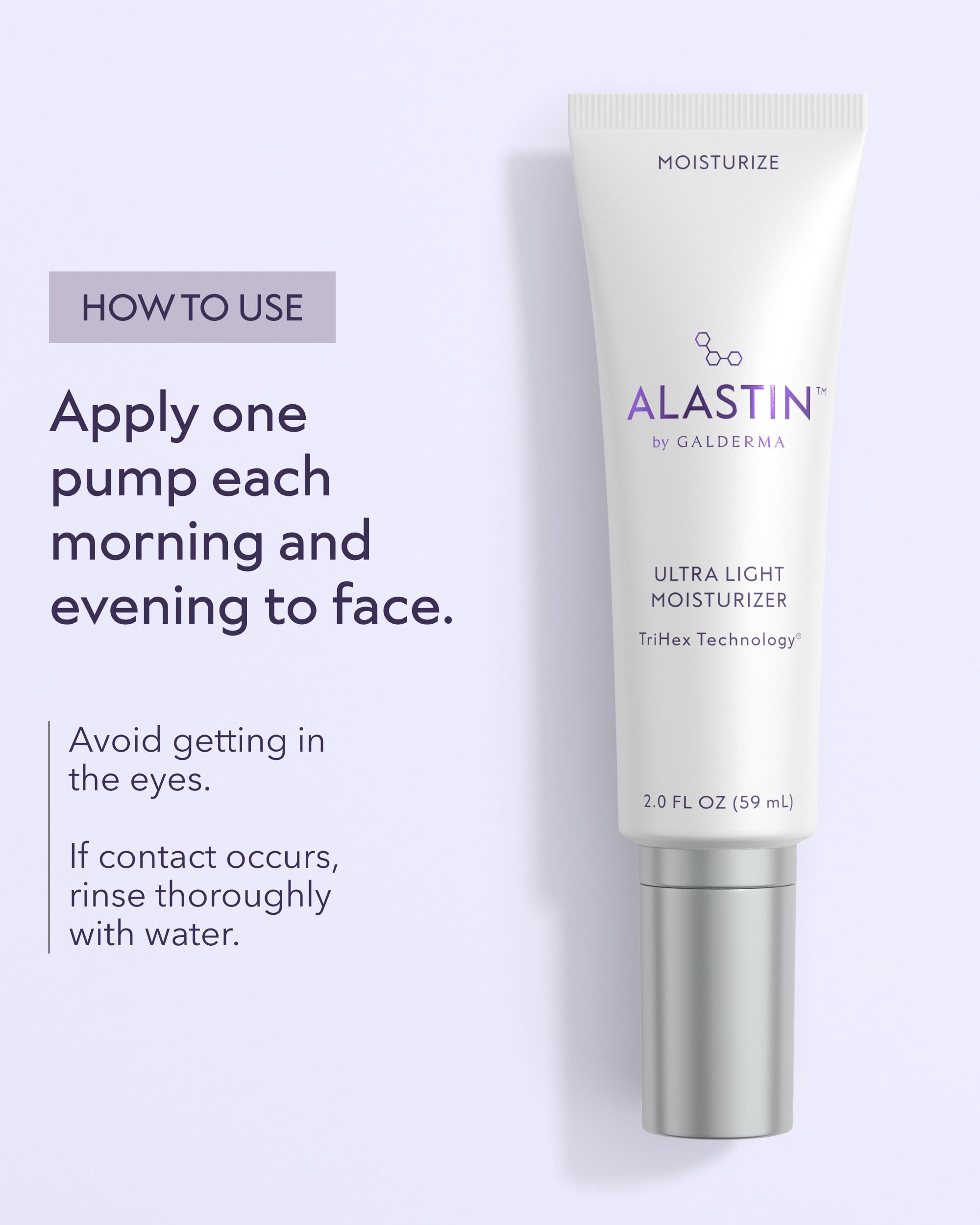 ALASTIN applying moisturizer to hand demonstrating soothing barrier support
