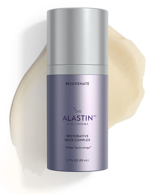 ALASTIN Skincare front packaging showing bottle and branding benefits