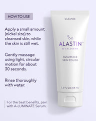 ALASTIN ReSURFACE rinsing from skin demonstrating clean finish and renewed glow