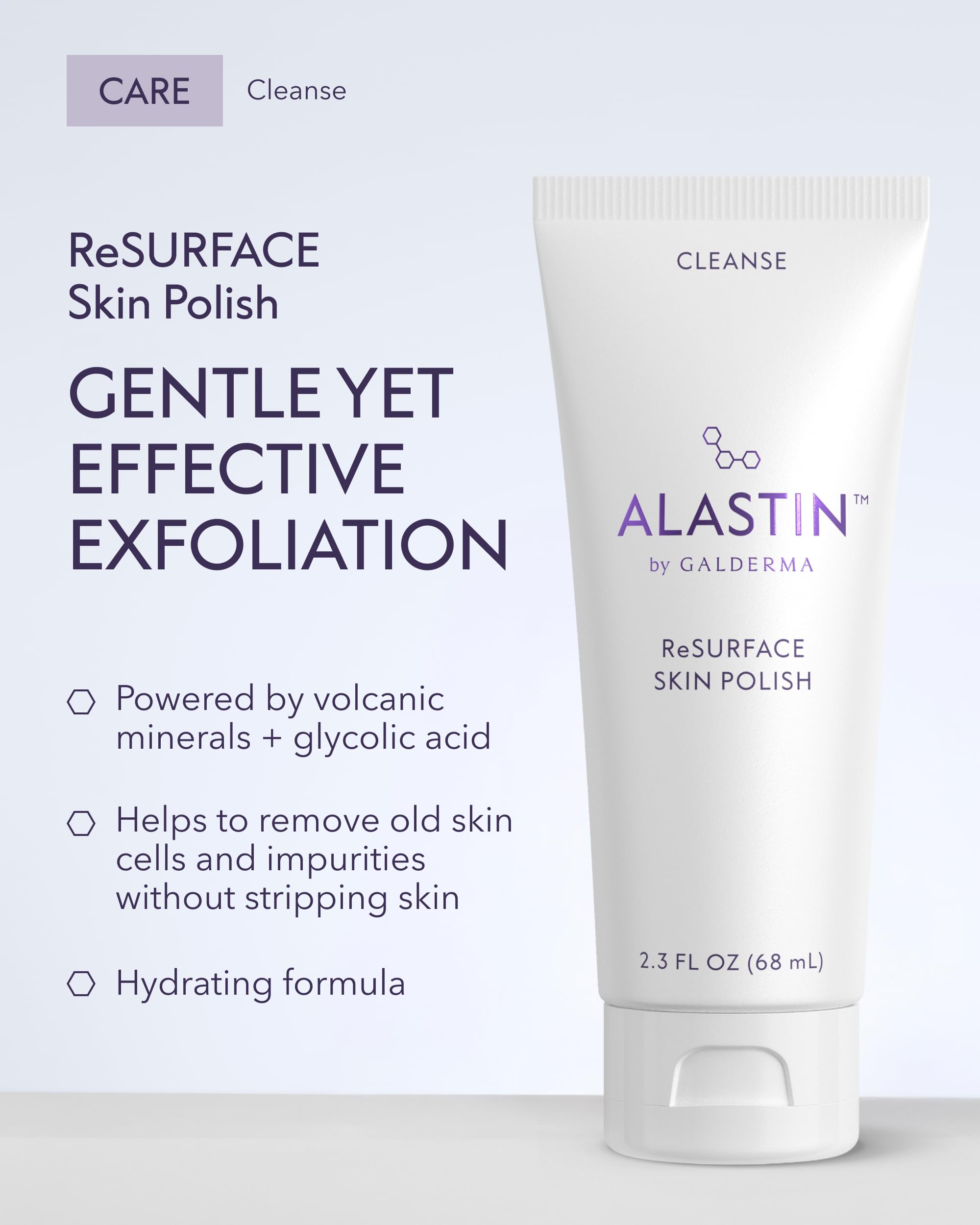 ALASTIN ReSURFACE creamy polish texture close-up highlighting gentle exfoliation