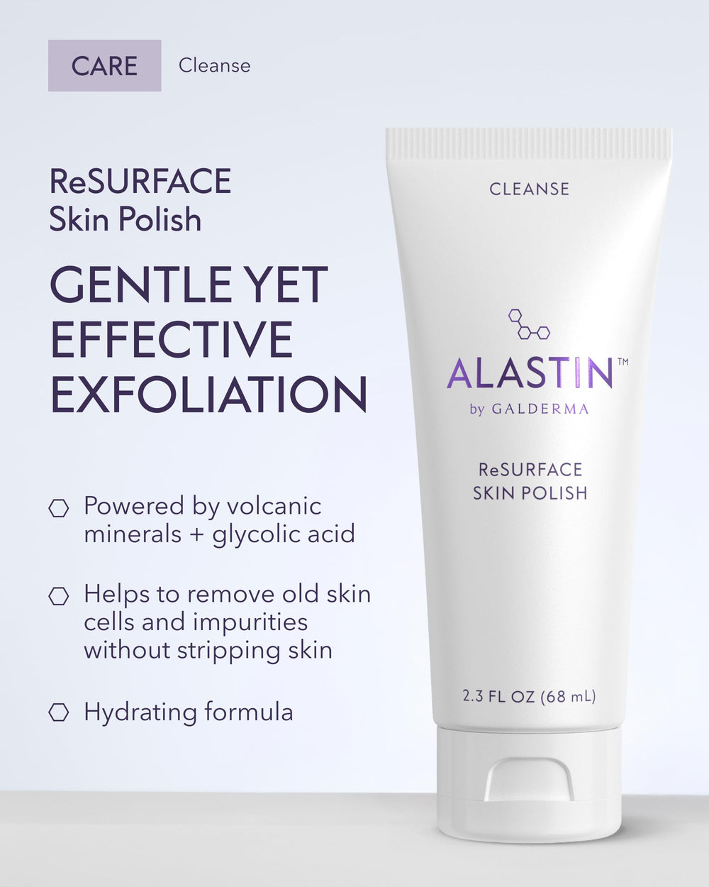 ALASTIN ReSURFACE creamy polish texture close-up highlighting gentle exfoliation