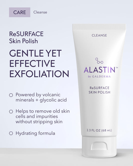 ALASTIN ReSURFACE creamy polish texture close-up highlighting gentle exfoliation