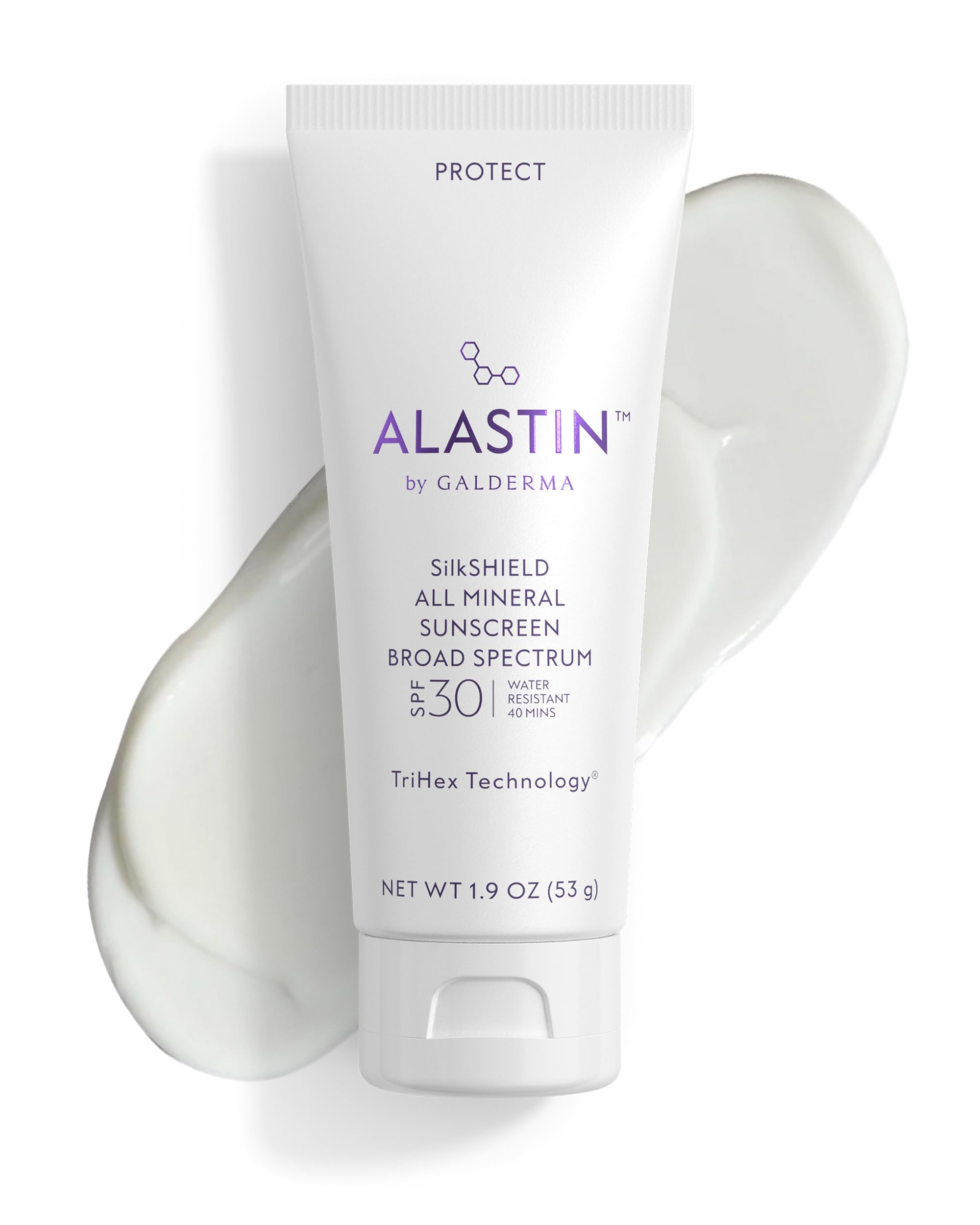 ALASTIN SilkSHIELD front packaging showing clean lotion design and SPF benefit
