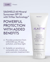 ALASTIN SilkSHIELD pump dispensing lightweight lotion texture for easy application