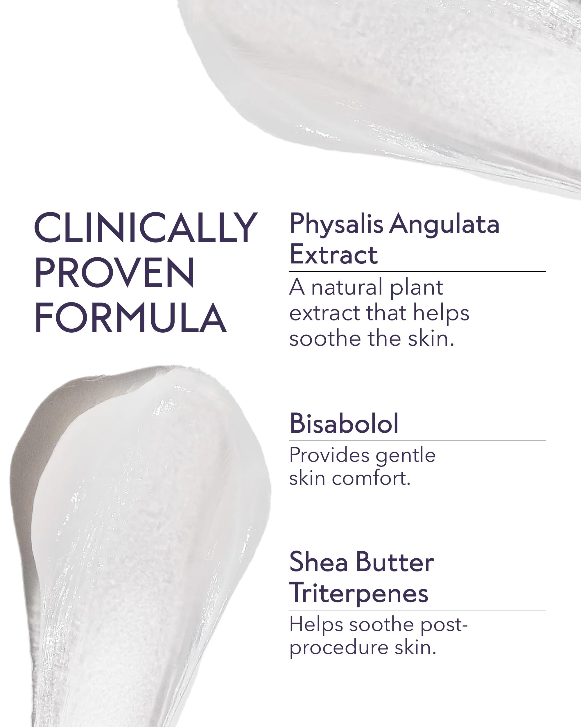 ALASTIN Skincare balm applied to cheek demonstrating calming benefit
