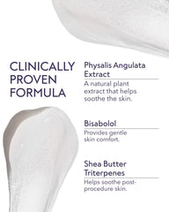 ALASTIN Skincare balm applied to cheek demonstrating calming benefit
