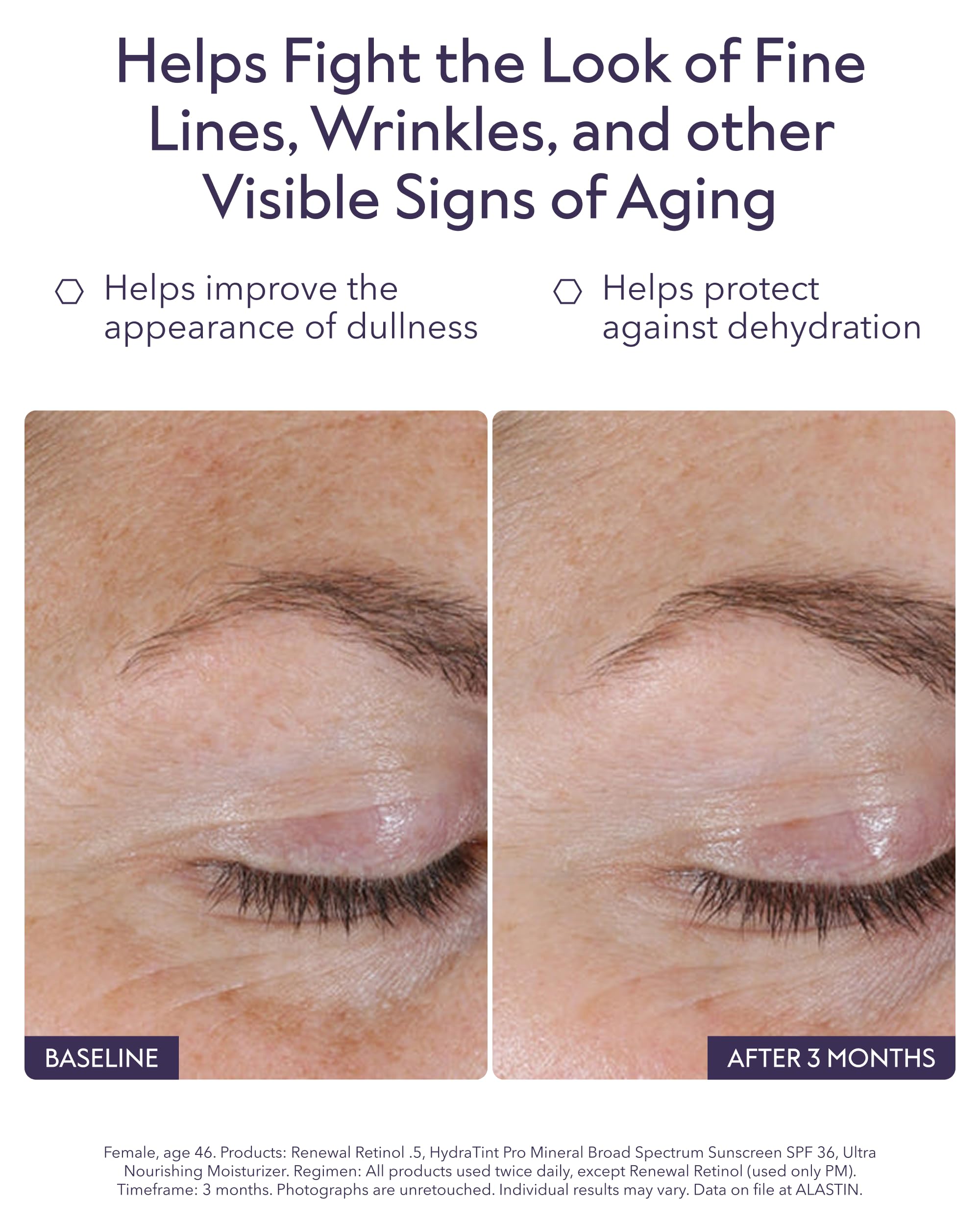 ALASTIN Skincare serum texture on fingertip showing silky, hydrating finish