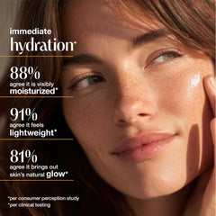 Alba Botanica sunscreen being applied to arm showing lightweight coverage benefit