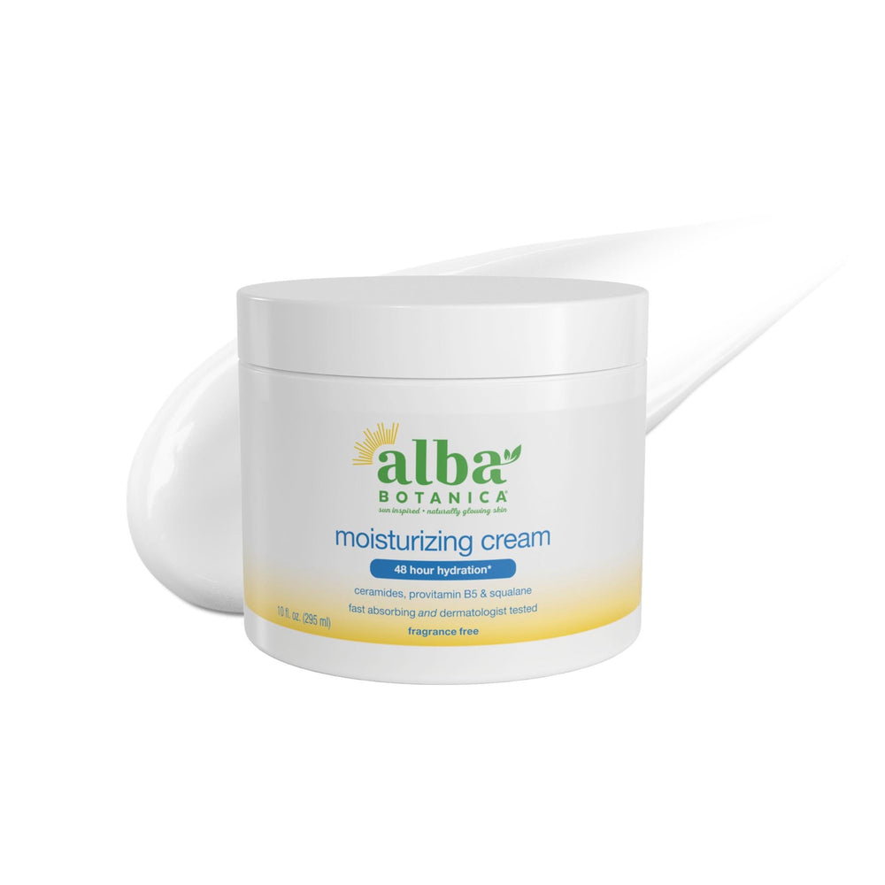 Alba Botanica front jar showing label and product benefit