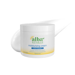 Alba Botanica front jar showing label and product benefit