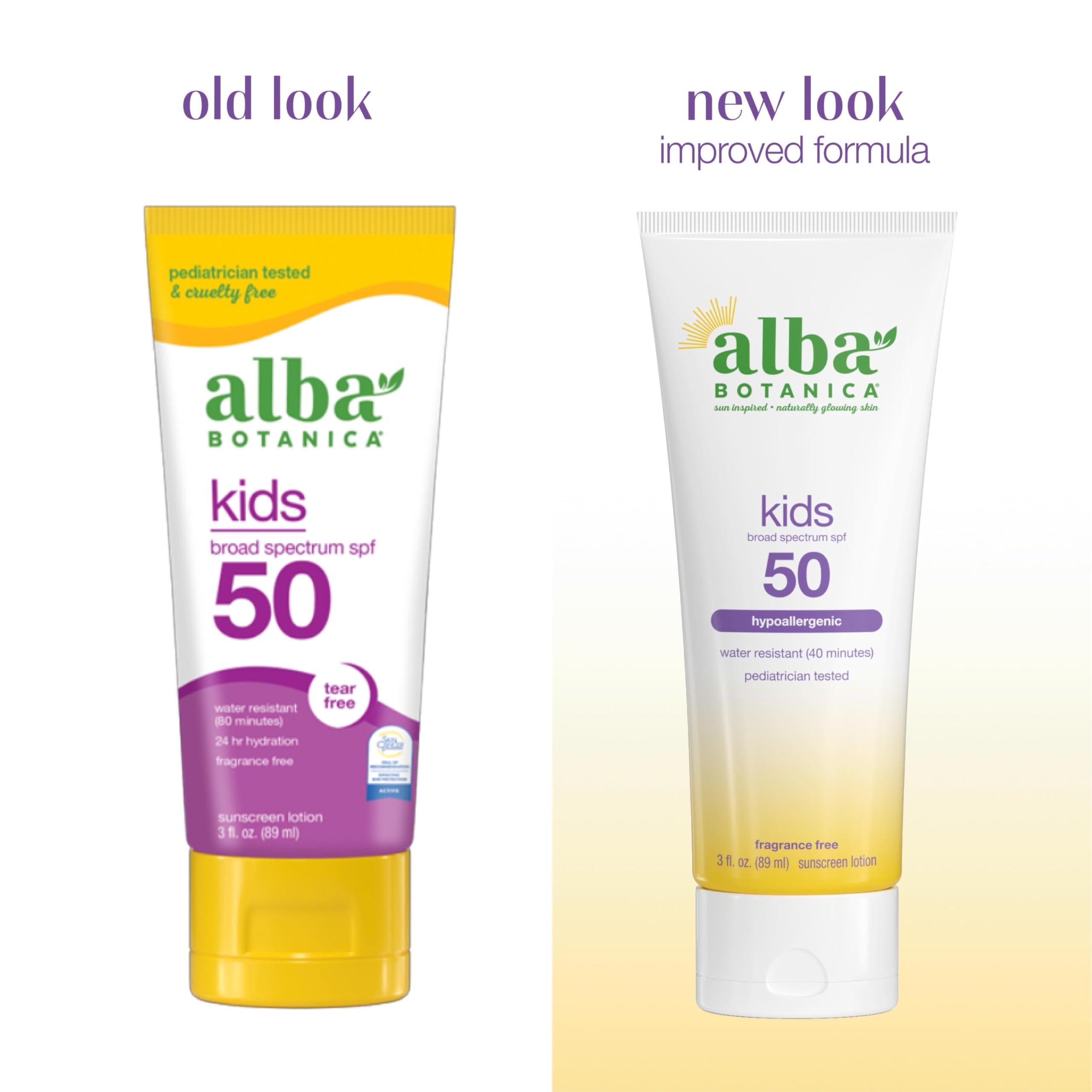 Alba Botanica lotion texture close-up demonstrating quick absorption benefit