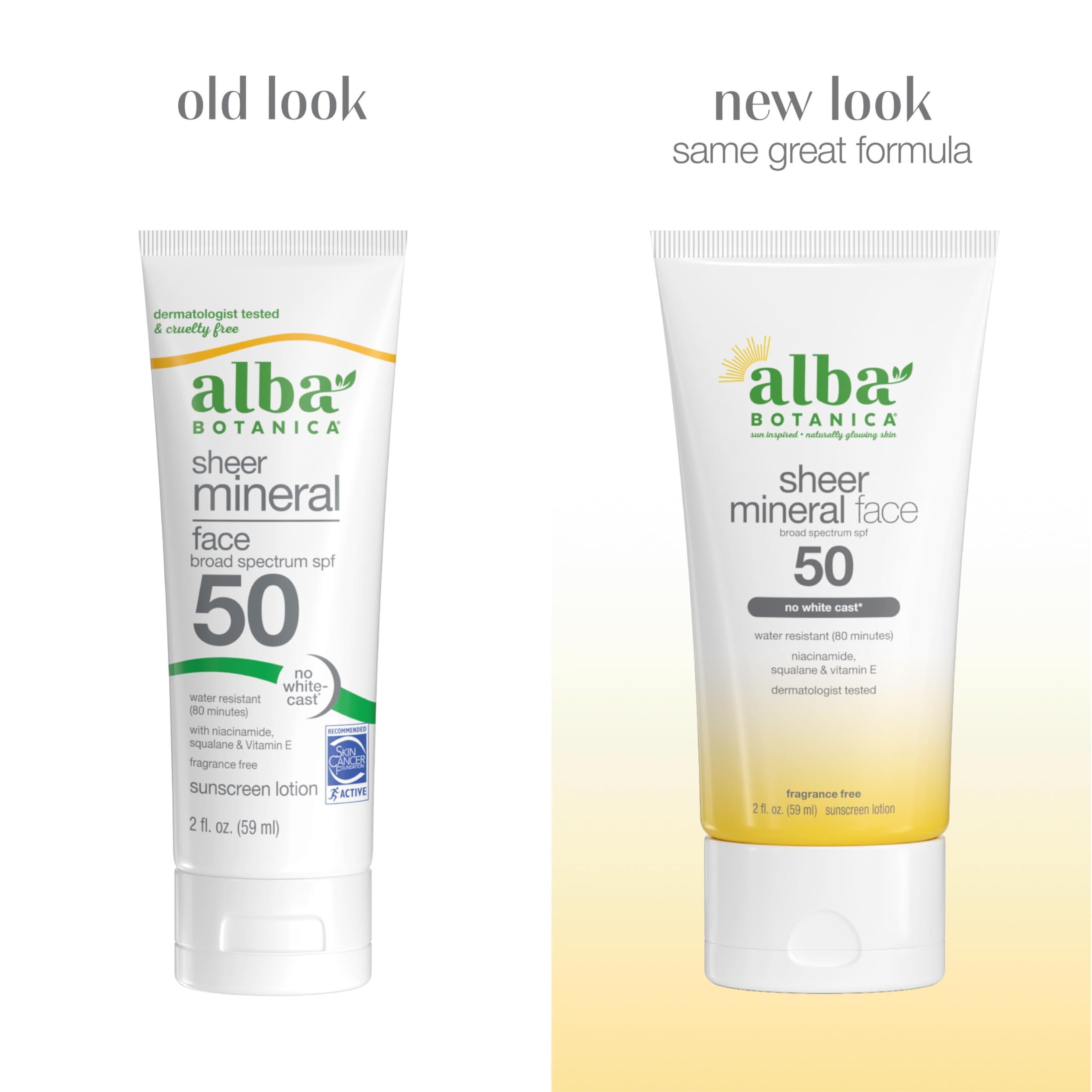 Alba Botanica pump nozzle and lotion texture demonstrating quick absorption